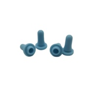Tétine compte-gouttes en caoutchouc bleu en silicone de 15 mm pour biberons
