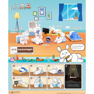 <span class=keywords><strong>Monday</strong></span> Bruce blince กล่องประชุมชุดรถไฟฟ้าใต้ดินตุ๊กตากระต่ายกระต่ายน่ารักกล่องปริศนาจี้ไวนิล - Product Image 2