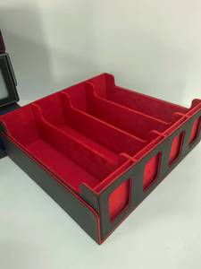 Caja para Cartas de 4 Filas de Cuero PU, Estuche para Almacenamiento de Cartas TCG - Product Image 2