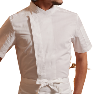 La cucina in tela estiva a maniche corte di fascia alta dello Chef Yibang è in cima alle nuove divise da Bar del ristorante per cucinare i servizi alberghieri - Product Image 1