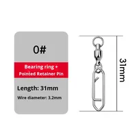 Mountain for Stainless Steel High-Speed Bearing Swivels Figure-Eight Rings Return-Type Pointed Pin Carp Lure Fishing Tackle