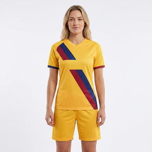 Uniforme Deportivo de Fútbol Unisex, Cuello Redondo, Tejido Seco, Color Liso, Personalizable para Equipos, Modelo Hawk HM-5408 - Product Image 1
