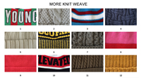 Bonnet tricoté personnalisé OEM chaud d'hiver avec pompon et logo en cuir PU, unisexe, en acrylique, avec revers, vente en gros, pour Noël