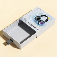 Boîte d'emballage personnalisée haut de gamme pour écouteurs OEM, emballage pour produits électroniques haut de gamme, boîte de rangement protectrice pour écouteurs, boîte cadeau