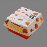 Caja de Papel Desechable para Hamburguesas de Grado Alimenticio, con Logotipo Personalizado, para Comida para Llevar, Caja para Hamburguesas, Pollo Frito y Otros Alimentos