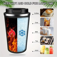 Termo de Acero Inoxidable, Taza Aislada de Doble Capa, Antiderrames, para Viajes, Deportes, Botella de Vacío Portátil para Exteriores
