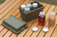Ensemble de contenants à assaisonnements - Organisateur de sauces pour le camping - pour pique-nique, randonnée, pâtisserie, cuisine, voyages en plein air