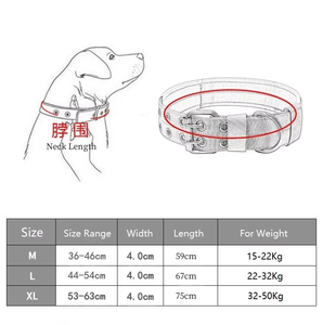 ปลอกคอสัตว์เลี้ยงขายดี หัวเข็มขัดแบบสองขา แข็งแรง ทนทาน ป้องกันการแตกหัก ปรับขนาดได้ บุนุ่ม ซับในแบบนุ่ม  ทำจากไนลอนแข็งแรง สำหรับสุนัข - Product Image 6