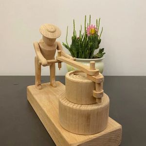 Titiriteros adorno artesanía figura muñecas hecho a mano Oficina adorno colección regalo juguetes modelo de madera manualidades DIY - Product Image 3