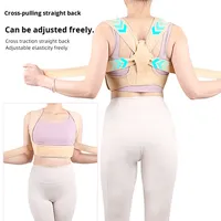 Correcteur de posture pour le haut du dos pour femmes, correcteur de posture invisible pour le dos, soutien supérieur, redresseur
