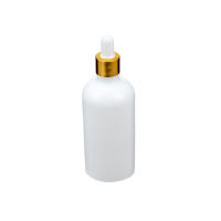 Vente en gros de flacons compte-gouttes en verre blanc en porcelaine de 5ml à 100ml pour huile essentielle pour cheveux et gouttes pour les yeux emballage en Carton