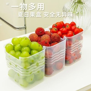 <b>Refrigerator</b> side door storage box, <b>refrigerator</b> food sorting and storage box, kitchen vegetable and fruit organizing and - Product Image 1