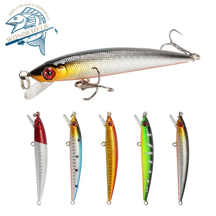 85mm 6.2g ABS Hard Artificial Freshwater Casting Fishing Tackle Swimming Bait Wobbler Minnow Lure