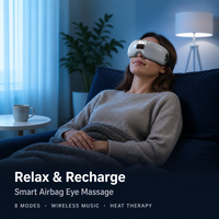 Intelligentes Tragbares Aufladbares Augenmassagegerät mit Luftkompression, Wärme und Vibration zur Linderung von Augenbelastung