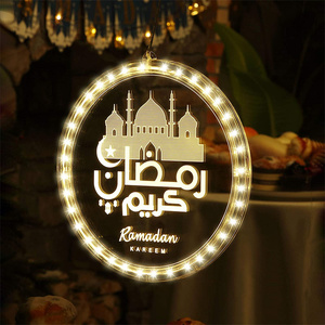 Felice Eid Mubarak decorazione per la <span class=keywords><strong>casa</strong></span> fornitore di prodotti più venduti 3D luci a LED sospese Arabische Ramadan Dekoration Eid decorazioni - Product Image 5