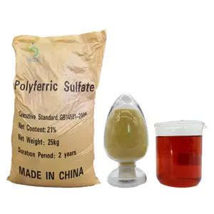 Degradation of COD water treatment chemicals coagulant Polyferric sulfate 19% 20% 21% PFS manufacture prices