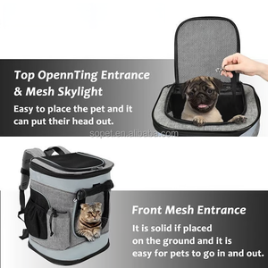Sac à dos d'extérieur pour chien et chat avec ventilation en maille pour la randonnée et le camping Sac de transport de voyage pour l'extérieur - Product Image 5