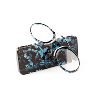 Lunettes de lecture miniatures sans branches, forme ronde, avec étui, pour piercing au nez, fabricants