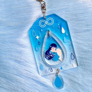Breloques Omamori en acrylique transparent personnalisées en gros à bas prix, sac porte-bonheur avec pendentif de prière et de vœux – Fabricant - Product Image 2