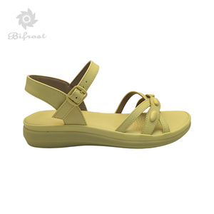 독특한 디자인 경량 통기성 오픈 토 플랫 샌들 여름 아늑한 샌들 여성용 비치 샌들 - Product Image 2