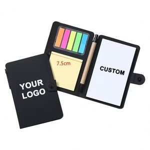 Bloc de Notas Autoadhesivo con Cubierta de Papel Kraft y Bolígrafo, Notas Adhesivas para Promoción - Product Image 1