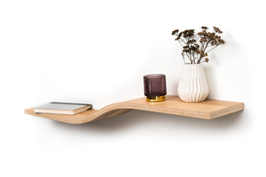 Meubles modernes en bois faits à la main Étagère simple en chêne Étagère murale flottante Étagère à livres géométrique pour le salon et la <span class=keywords><strong>salle</strong></span> <span class=keywords><strong>de</strong></span> <span class=keywords><strong>bain</strong></span> - Product Image 6
