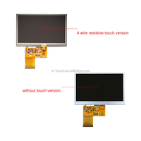 4,3 pulgadas 800x480 RGB 40Pin IPS 400 cd/m2 pantalla LCD TFT