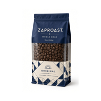 Sachet refermable en Mylar mat de qualité alimentaire, personnalisé, 3,5 g 1 oz, pour l'emballage de haricots et de snacks