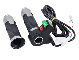 Zubehör für Citycoco Elektroroller 12V-72V Universal Drei-Gang-Schaltung Aluminiumlegierung Schwarzer Lenker Hupenschalter Gasgriff - Product Image 4