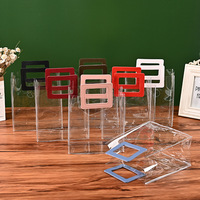 Personalisierte Bedruckte Logo Wasserdichte Transparente PVC Bodentasche Quadratische Tragetasche Kundenspezifische Größe Handlänge Griff Kundenspezifische Bänderverpackung