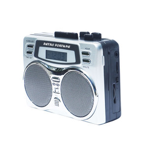 Retro Fortune Bán buôn giá rẻ xách tay Cassette <span class=keywords><strong>Player</strong></span> với máy ghi âm và LCD hiển thị - Product Image 3