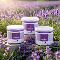 Cire dépilatoire douce à la lavande, liposoluble, 425g, en pot, pour l'épilation des jambes et du corps, marque privée, Angelina Factory OEM Industrial