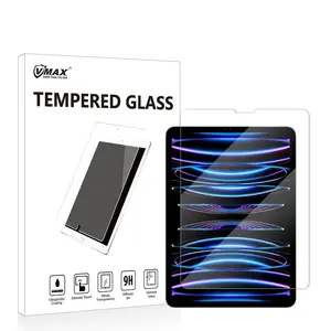 2.5D Clear Screen Protector for iPad Pro 11 Inch 2022/2021/2020 (4th/3rd/2nd Generation) Ultra HD Anti-Scratch Tempered Glass
