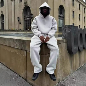 Sudadera con Capucha Vintage Retro de Alta Calidad, Gruesa, con Media Cremallera, Tinte Liso, 330 g/m², Lana/Viscosa, Estilo Gótico, Venta al Por Mayor - Product Image 4