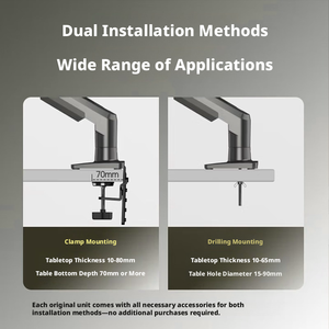 Supporto per Braccio Robotico in Lega con Doppio Schermo, Installazione Senza Foratura, Tavolo di Fissaggio 2-in-1 - Product Image 4