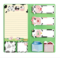 Blocs-notes adhésifs personnalisés avec logo, série animale, haute qualité, couleurs variées, impression CMYK/Pantone, agenda portable auto-adhésif