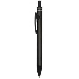Penna Promozionale in Alluminio Nero con Clip, Colore Nero - Product Image 1