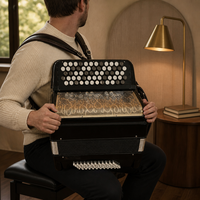Offre Spéciale : Accordéon à Boutons Bayan 60 Basses, Bayan Professionnel pour Performances Folkloriques et Solos