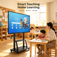 Tableau blanc interactif ODM 4K Android OPS 65/75/86 pouces pour l'enseignement, écran tactile électronique interactif numérique