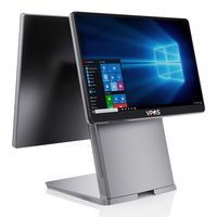 Высокопроизводительный POS-терминал Intel Core i5/i7 с 15,6-дюймовым FHD-экраном, Windows 11 Pro, емкостным сенсорным управлением для сетевых магазинов