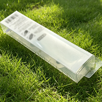 Boîte d'emballage personnalisée en plastique PET transparent pour brosse à dents, boîte pliable en PVC transparent avec languette de suspension, étui de vente au détail pour brosse à dents souple