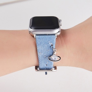Correa de reloj de tela vaquera con estampado de galaxia estilo coreano Upro para Apple Ultra 49 46 45 42 40 mm, correa de tela moderna para iWatch. - Product Image 2