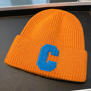 Fashion Chenille Logo <strong>Knitted</strong> Beanie <strong>Hat</strong> Custom Letter Embroidery Logo Winter <strong>Hat</strong> <strong>Wholesale</strong> - Product Image 5