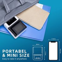 Imprimante d'étiquettes thermiques sans fil portable M120 et imprimante de codes-barres/QR codes 203 dpi, papier 50 mm, pour petites entreprises