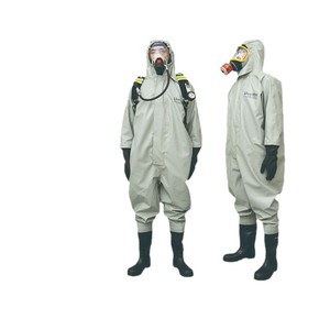 Combinaison de protection en tissu ignifuge enduit de PVC double face, pour la lutte contre les incendies, les produits chimiques, pharmaceutiques et pétroliers - Product Image 2