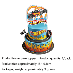 Suministros <span class=keywords><strong>de</strong></span> fiesta <span class=keywords><strong>de</strong></span> cumpleaños coloridos desechables personalizables para niños, conjunto <span class=keywords><strong>de</strong></span> decoración <span class=keywords><strong>de</strong></span> pasteles, ruedas calientes, tema <span class=keywords><strong>de</strong></span> carreras, suministros <span class=keywords><strong>de</strong></span> cumpleaños - Product Image 3