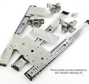 Quincaillerie pour porte battante design moderne Rail de porte papillon caché pour placard Accessoires pour rail coulissant rétractable de poche d'armoire pliante - Product Image 2