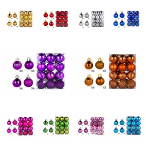 Lot de 24 Boules de Noël Scintillantes Chic 30 MM à Suspendre, Ornements d'Arbre de Noël et Décorations Élégantes pour les Fêtes - Product Image 6
