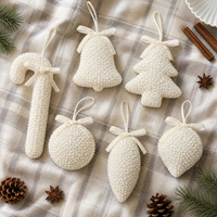 Nouveaux ornements de Noël 2026 en perles, décorations suspendues pour sapin de Noël avec nœud pour la maison, les fêtes et les mariages