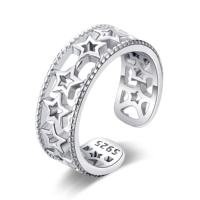 Bague de doigt de pied de conception antique en gros bague d'orteil étoile réglable en argent sterling 925 pour les femmes